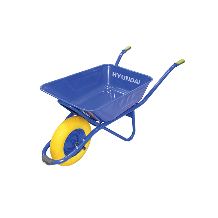 Hyundai Wheel Barrow with Rubber Wheel and 90L Capacity - HHC006