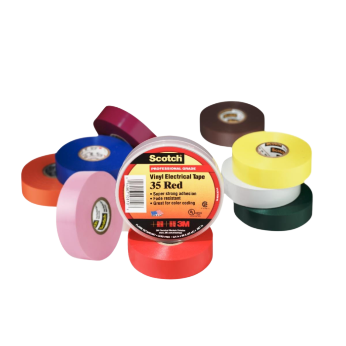 3M Scotch Vinyl Color-Coding Electrical Tape 35