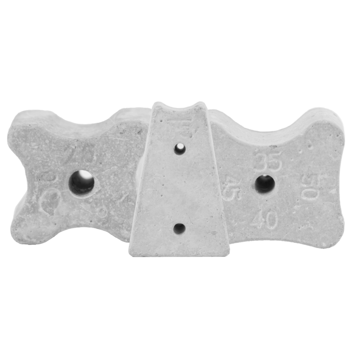 Multi-Size Concrete Spacers